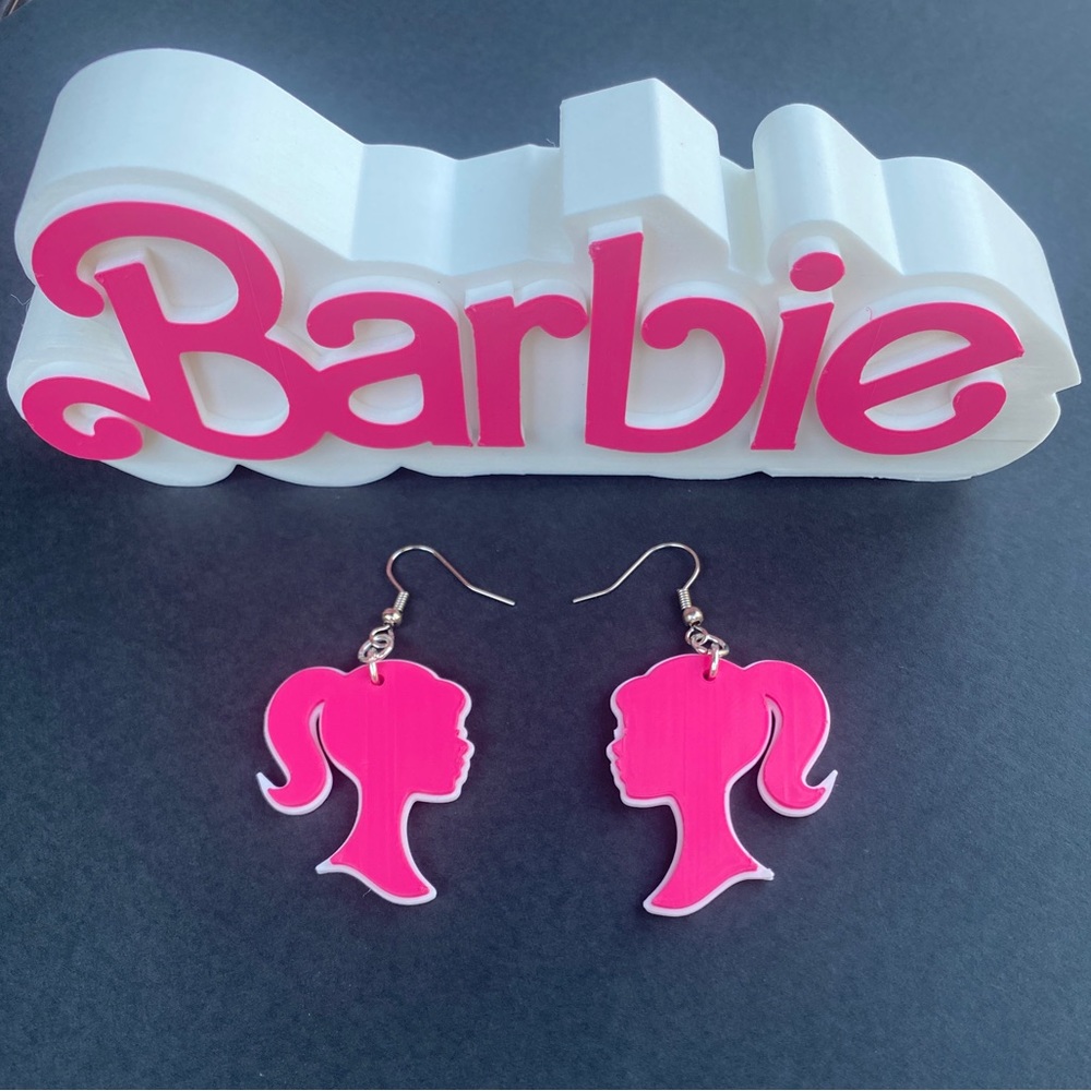 3D Printed Barbie Earrings
